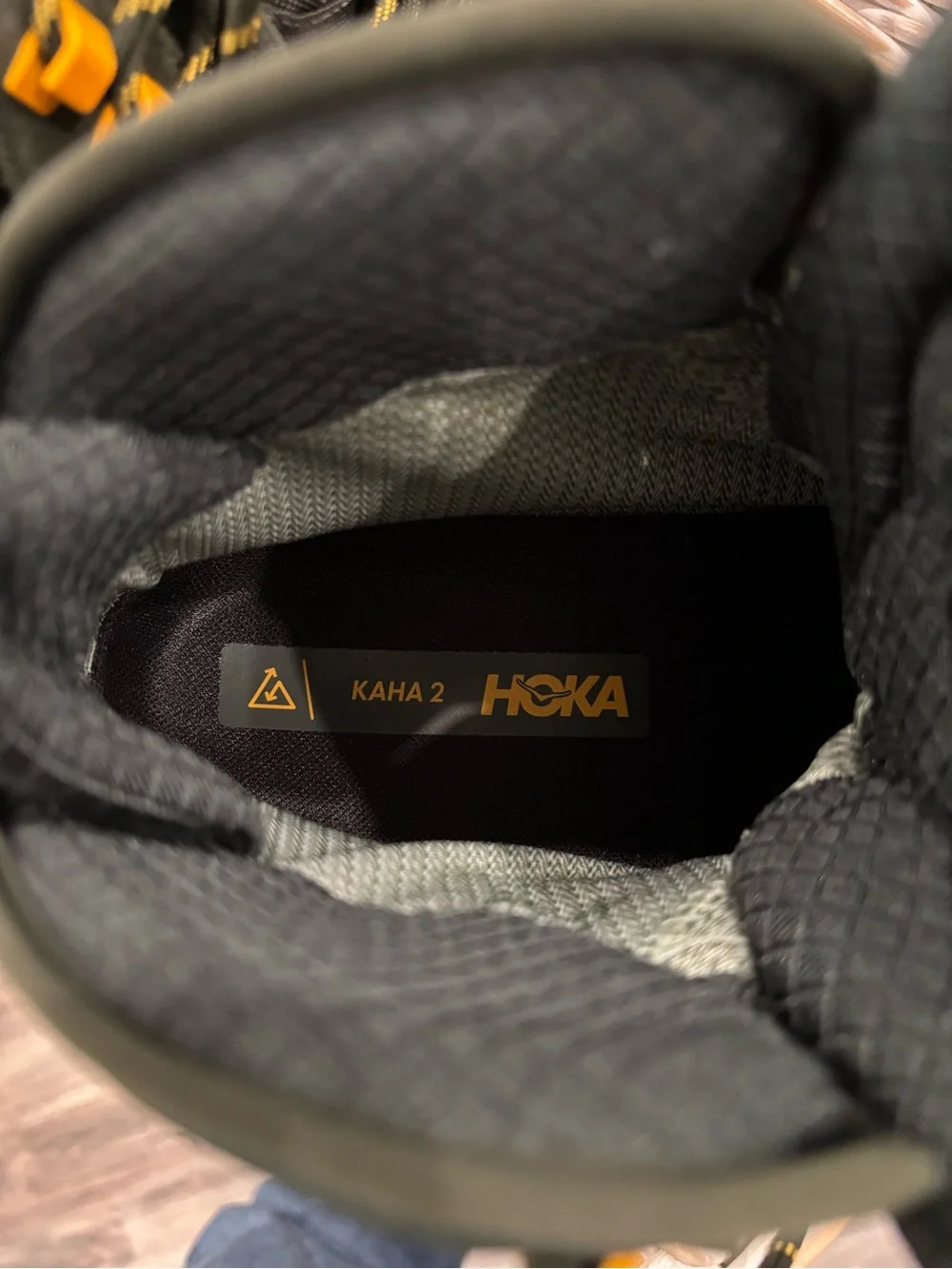 Hoka Kaha 2 Gore Tex Olive Green Waterproof Hiking Boots - Picture 9 of 9